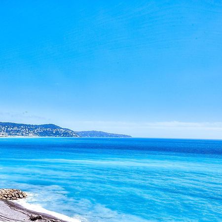 Apartamento Le Florentina, Dernier Etage Avec Terrasse, Vue Sur La Baie Des Anges Niza Exterior foto