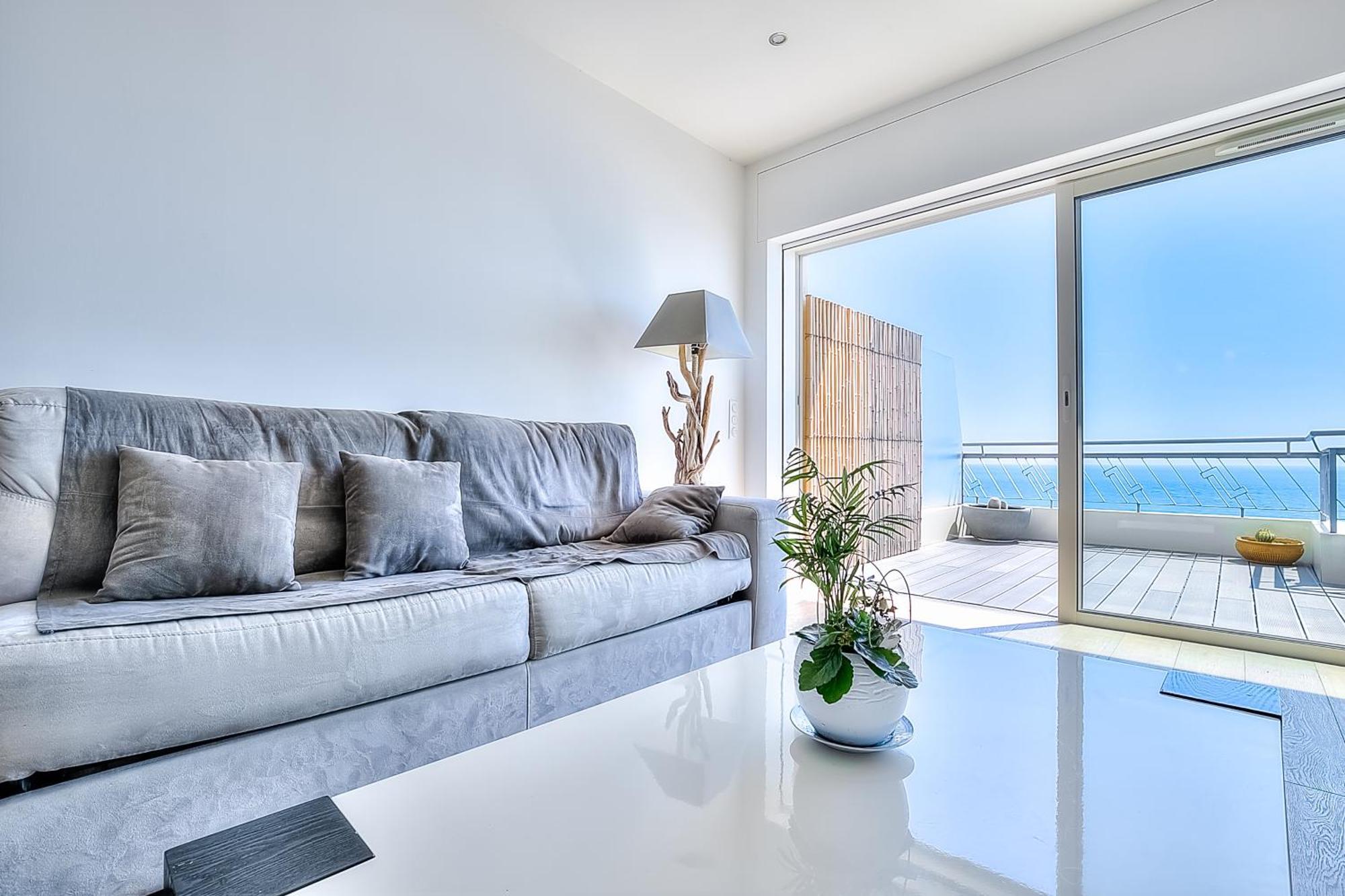 Apartamento Le Florentina, Dernier Etage Avec Terrasse, Vue Sur La Baie Des Anges Niza Exterior foto